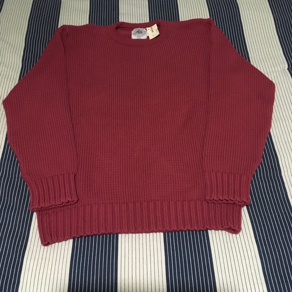 J.Press Chunky Cotton Crewneck Sweater